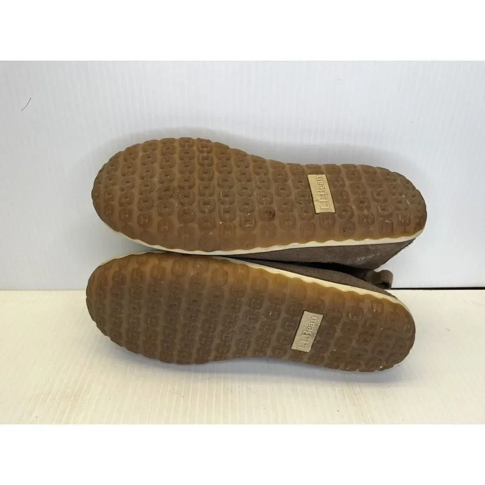 L L Bean Womens Mountain Boot Slipper Leather Size 6M
